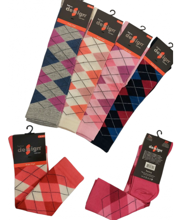 3/4 чорапи светъл ромб Design